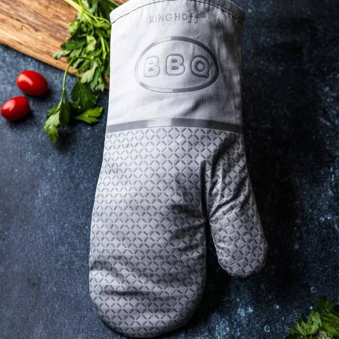 Manusa bucatarie, termorezistenta, pentru cuptor, gri, Kinghoff