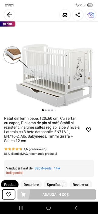 Pat bebeluși Baby-Needs