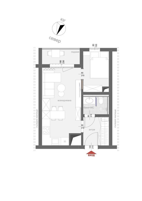 Просторен Едностаен- кв. Здравец Изток