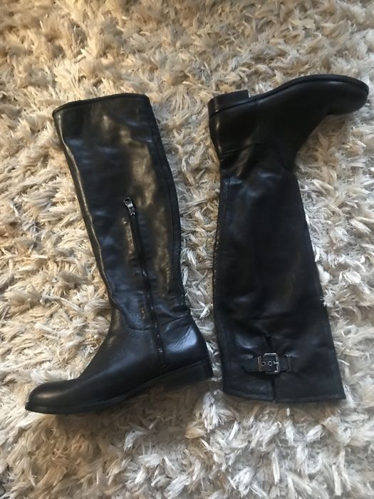 Cizme Vera Gomma piele naturala lungi peste genunchi