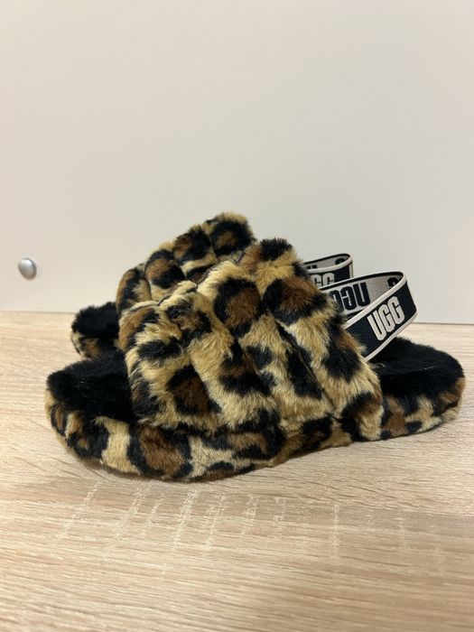 Чехли/пантофи UGG Fluff Yeah Slide – Leopard Print