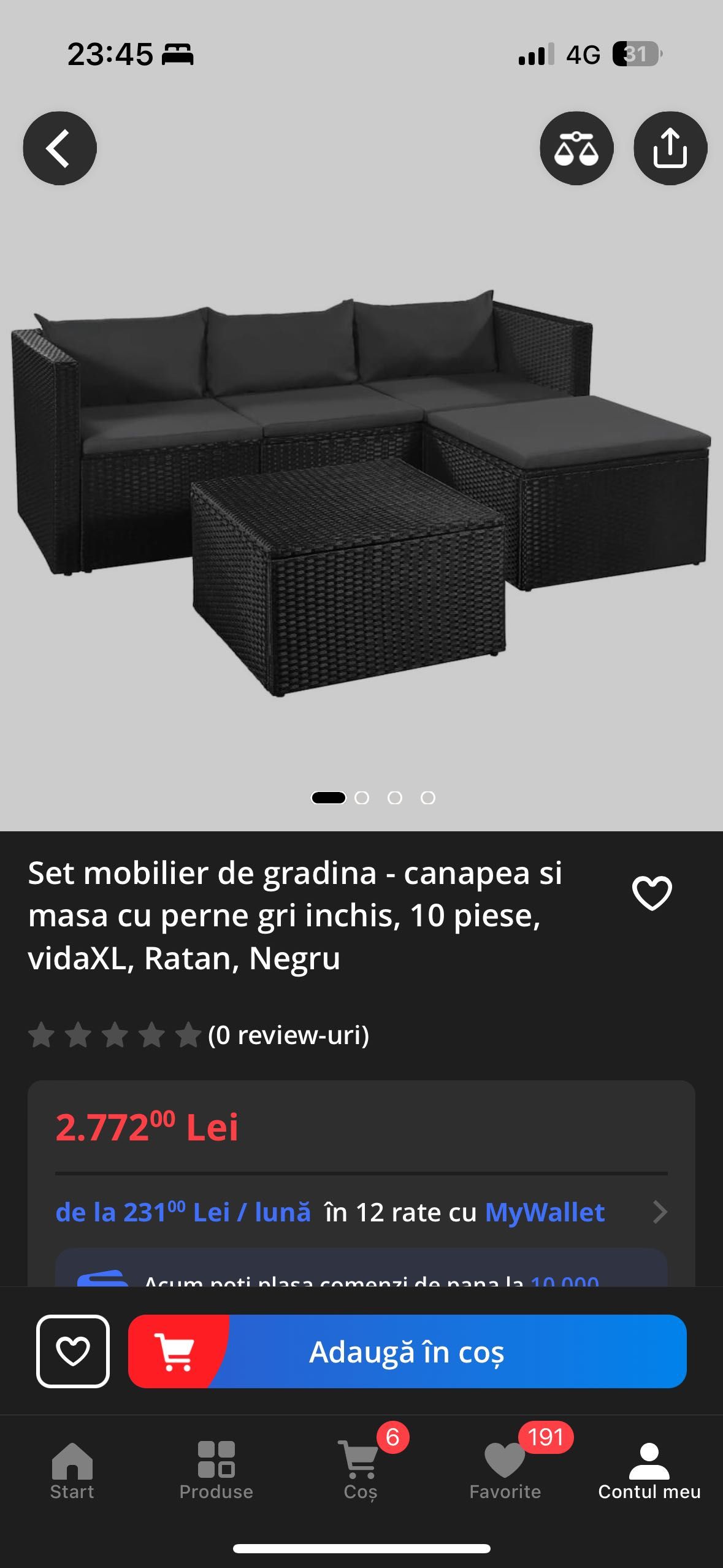 Set gradina (coltar si masa)