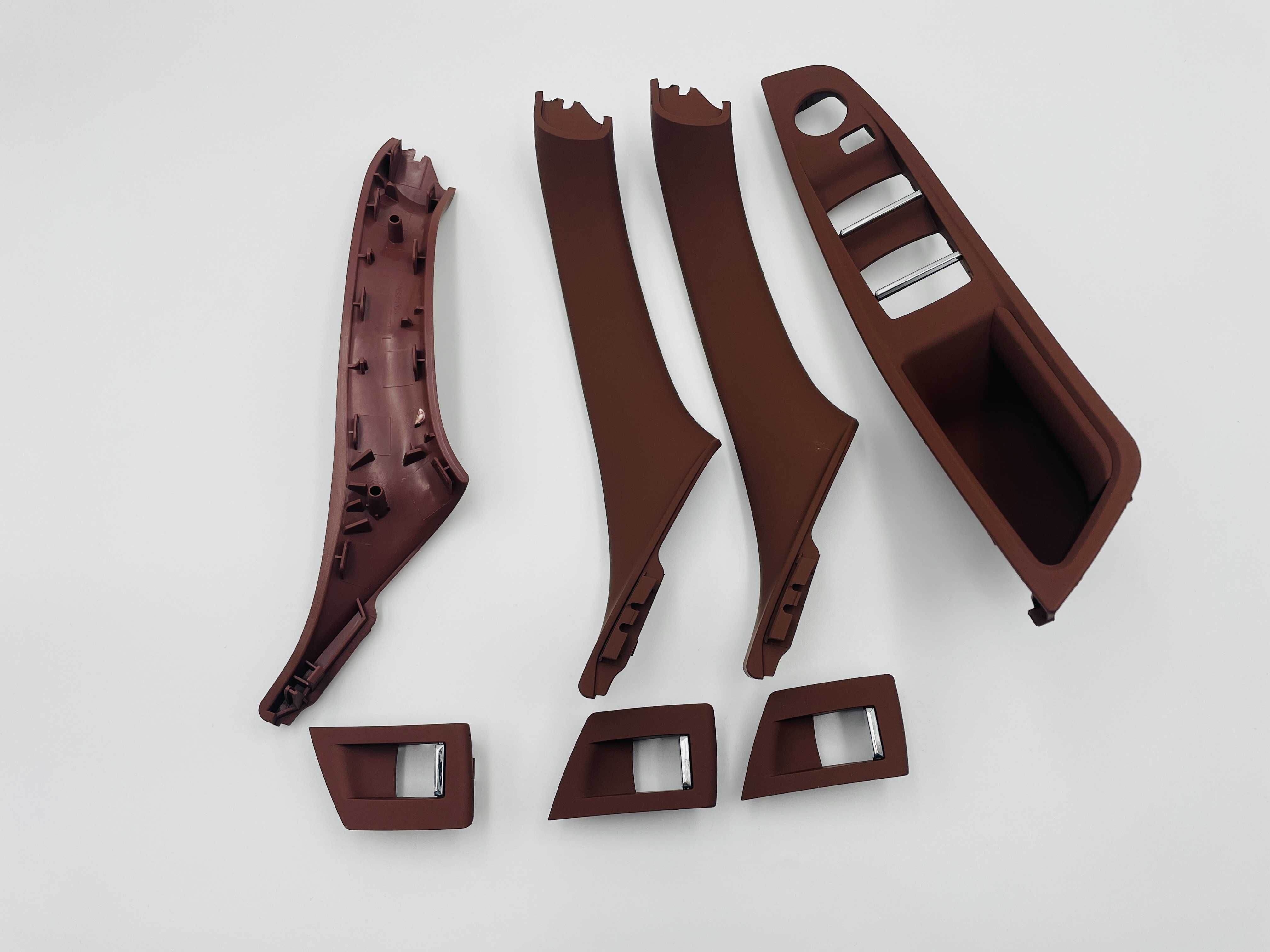 Set manere usa interior complet fata spate maro BMW Seria 5 F10 F11