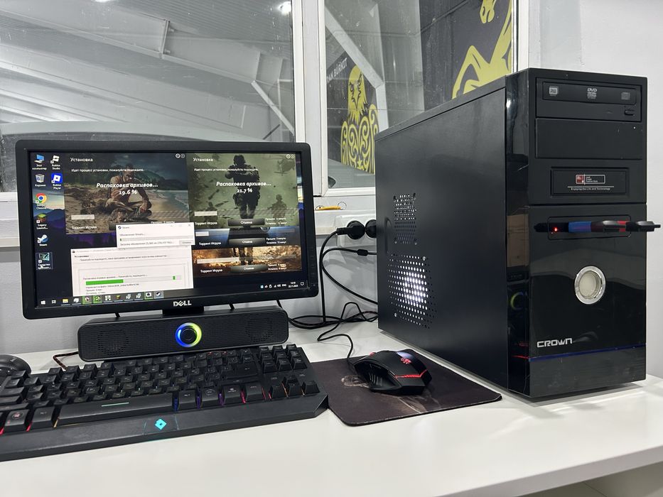 Продам игровой ПК с монитором