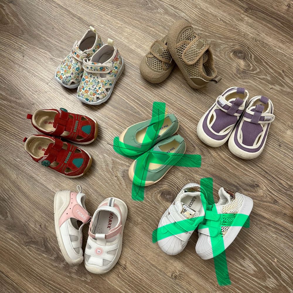 Летняя детская обувь. Кроксы, кроссовки сеточки, сандали и мокасины