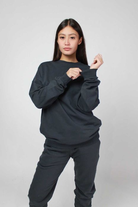 Свитшот без начеса/Брендирование униформы для сотрудников/Принт