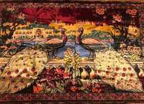 Carpetă Autentică din Mătase - Păuni – Calitate Premium