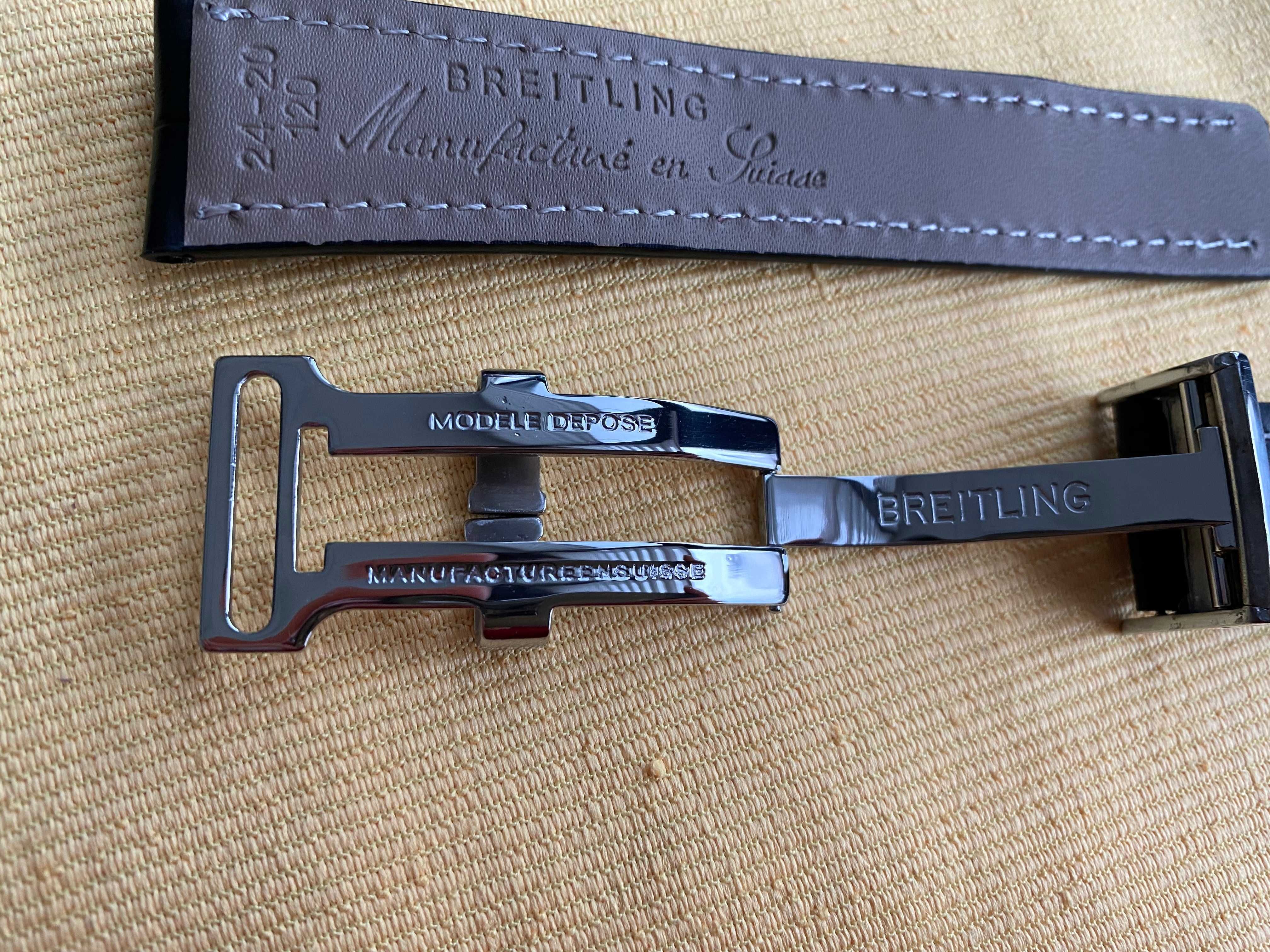 Curea Breitling piele pentru ceas 24mm