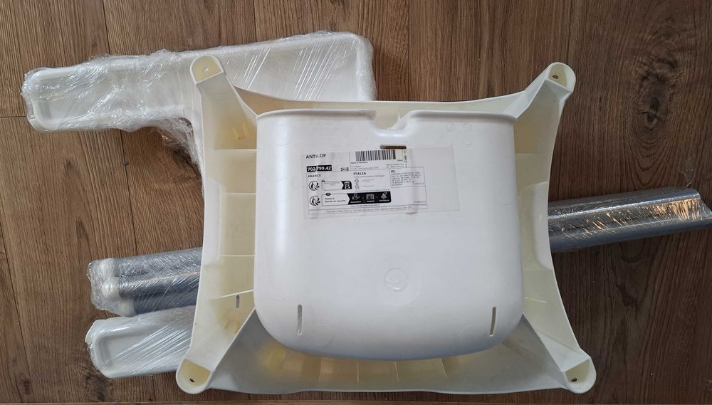 IKEA / ANTILOP столче за хранене с табличка