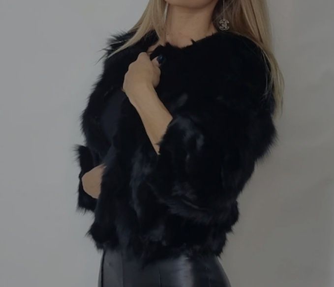 Blană naturala elegantă pentru o ținută de vis