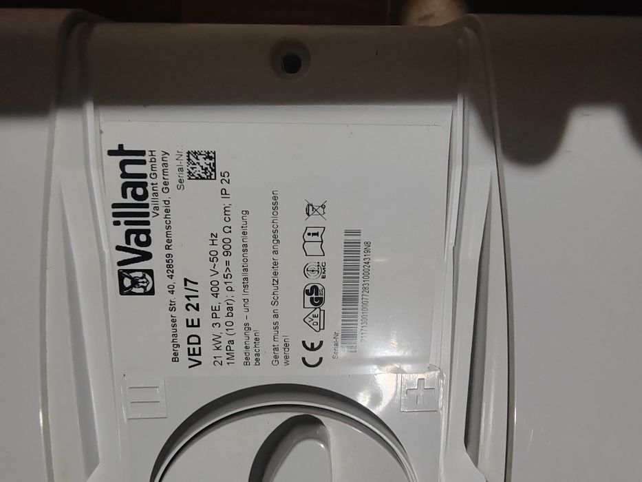 Instant apă caldă Vaillant VED E 21/7, 21kW, 400V