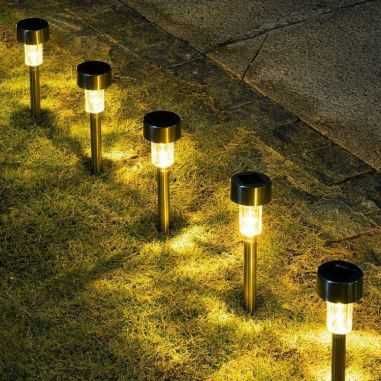 Set 5 Lampi Solare LED DAVIKER, pt gradina sau curte NOU