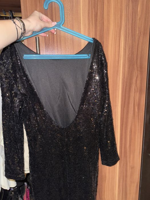 Къса рокля с пайети