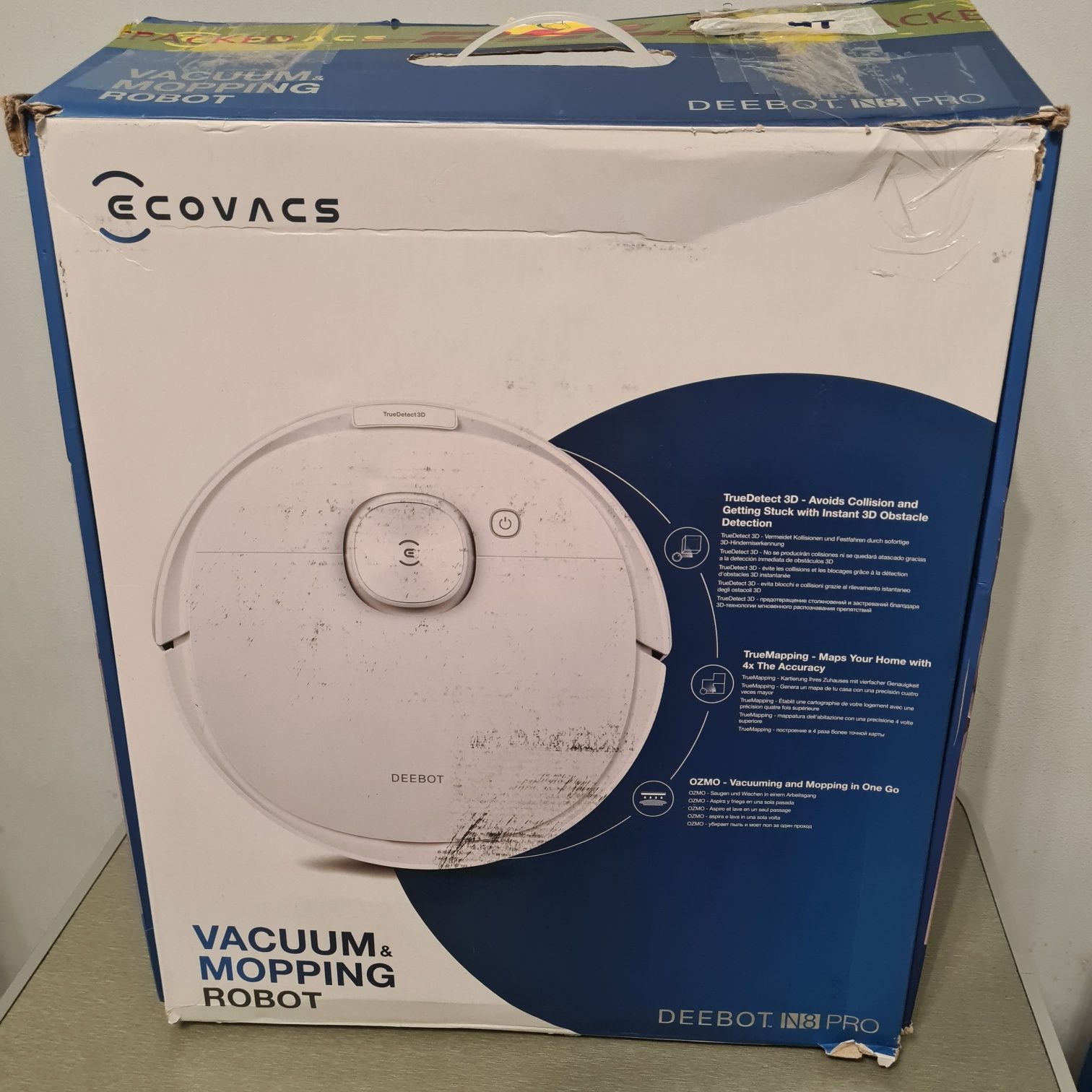 Прахосмукачка робот Ecovacs Deebot N8 PRO, App, Mop, Alexa, 2600Pa