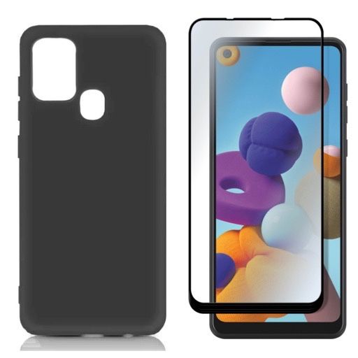 Husa Guardian Case + Folie Sticla 11D Samsung A21s/A22/A23/A24/A25/A26
