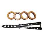 Set Briceag Fluture si Rozeta extensibila, otel inoxidabil, argintiu