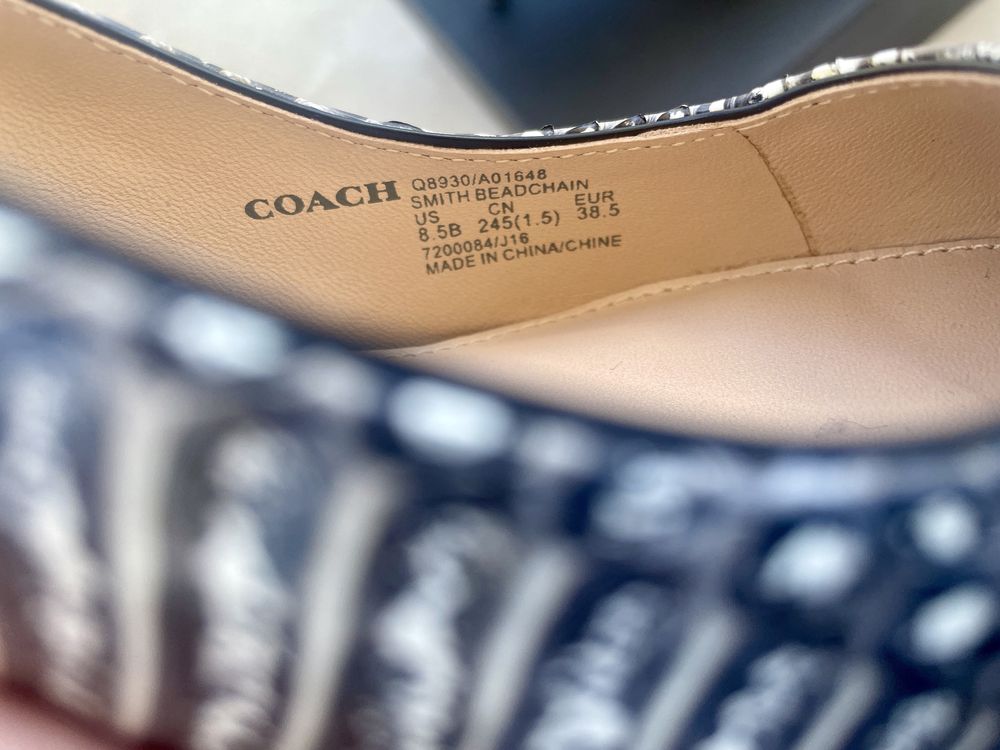 Pantofi COACH -Beadchain Pumps in Snakeskin