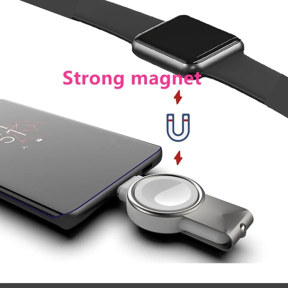 Мобилнo зарядно за Apple Watch ULTRA/SE2/SE10/9/8/7/6 с USB C и USB A