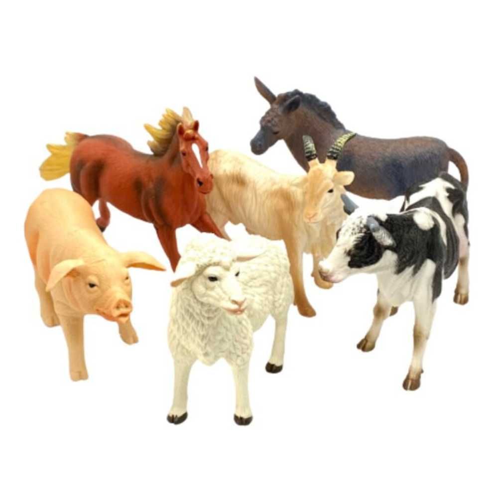 Set 6 figurine mari cu animale de la Ferma – Farm Animals