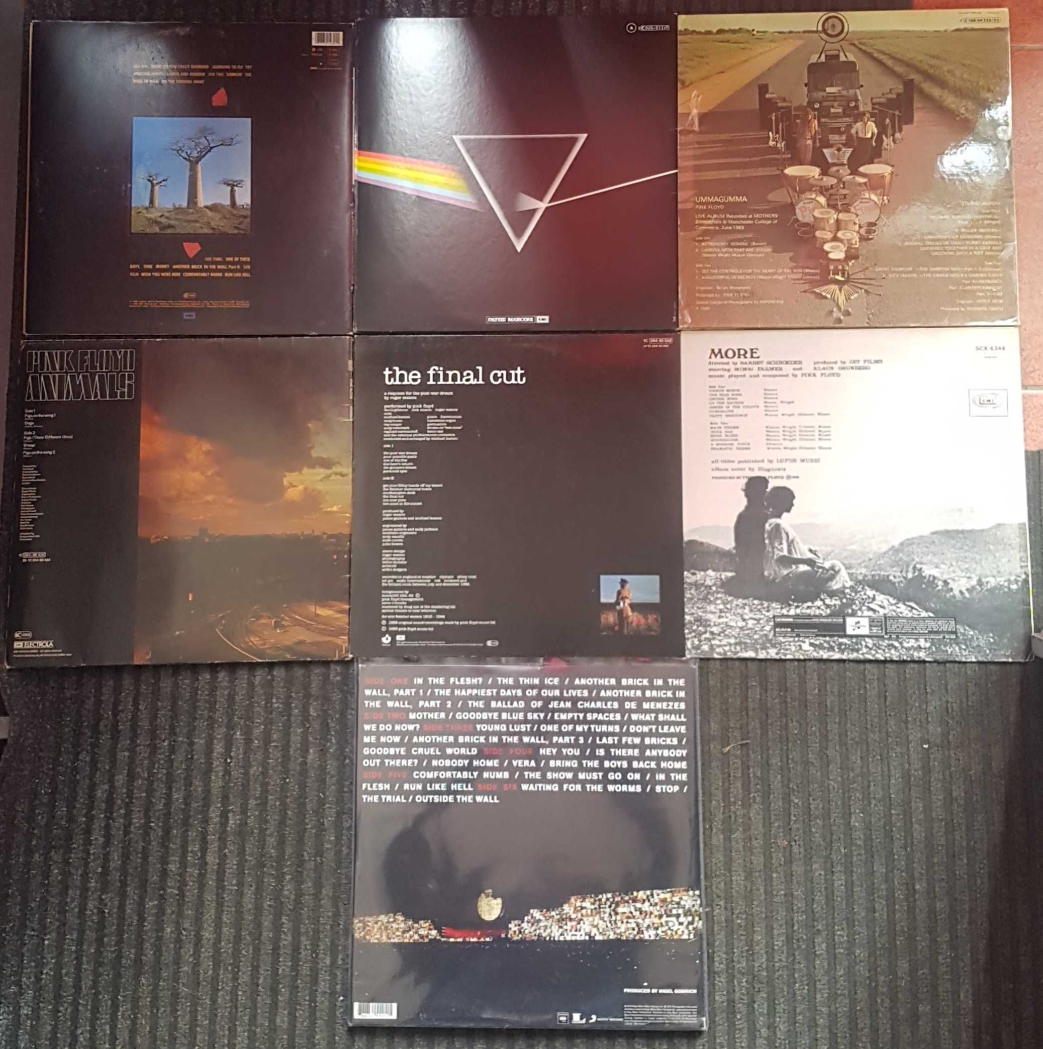 Vinil colectie Pink Floyd 7 LP in stare foarte buna