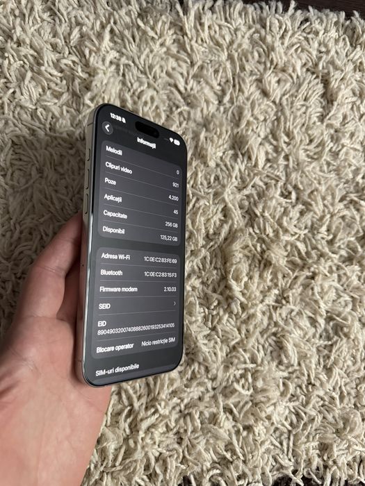 Vand/schimb iPhone 16 Pro Max 256GB white titanium factura+garantie