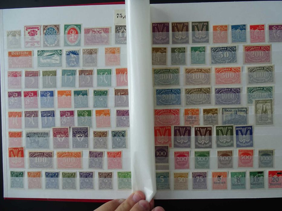 Clasor cu timbre vechi Germania Reich 1900-45, stamp/nestamp, (Lot 67)