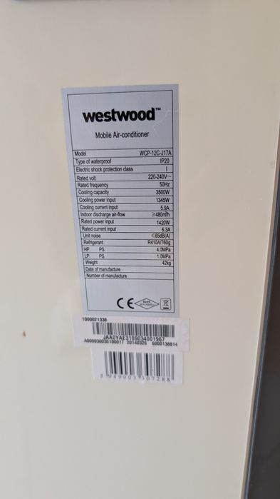 Unitate clima mobila, aer condiționat portabil