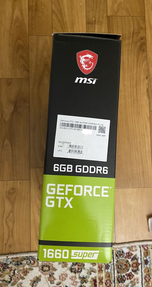 Продам видеокарту GeForce GTX 1660 super gaming plus 6gb