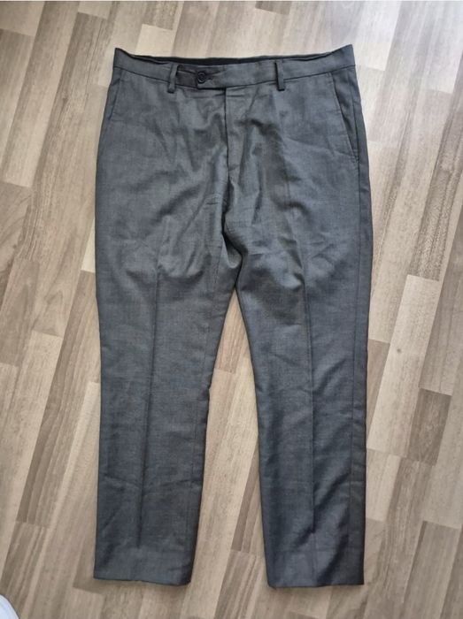 Pantaloni Eleganți Bărbați Calvin Klein - 100% Lână Pură - M