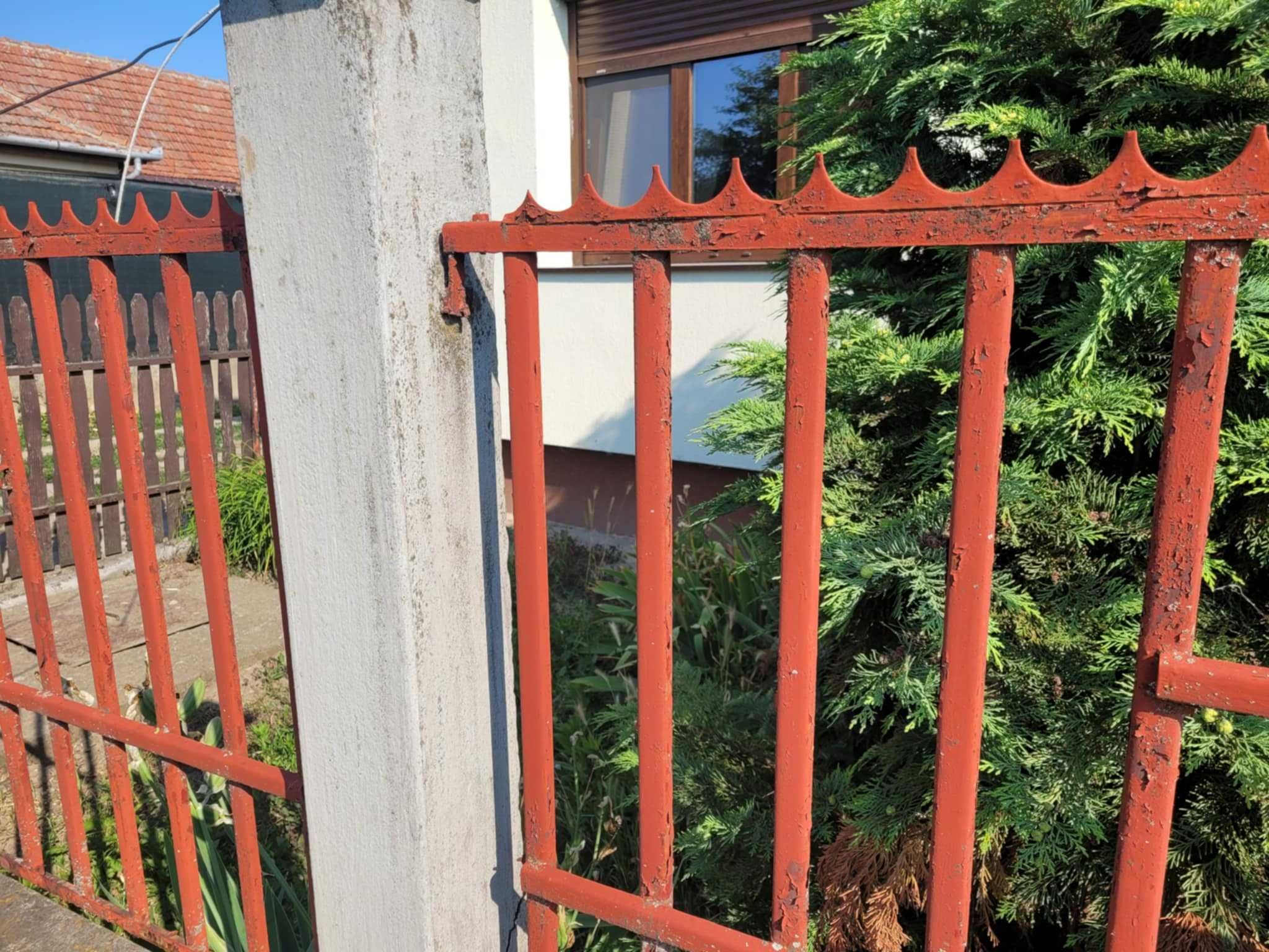 Poarta metalica cu usa , si gard