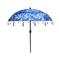 Садовая зонт синий