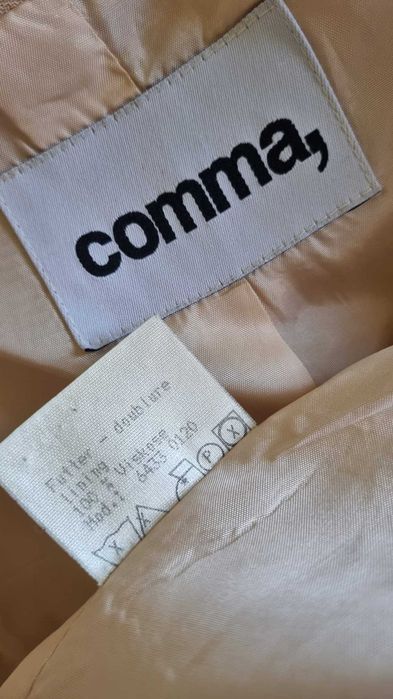 Blazer tip sacou lung Comma, marimea 44, 100% lana