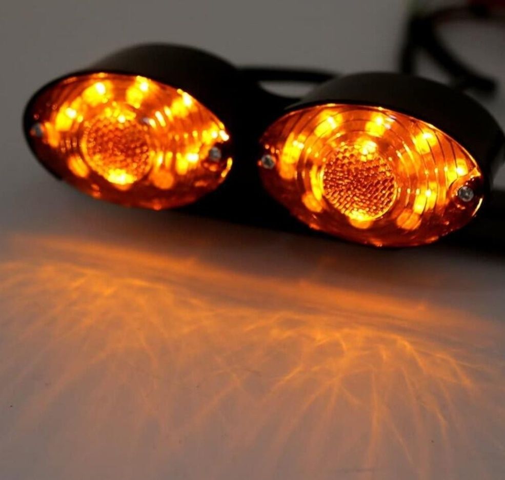 Stop led moto ATV led cu iluminare numar