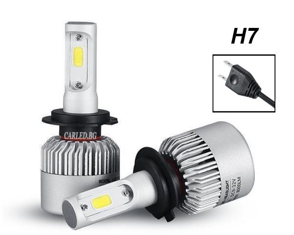 Led Крушки H7 H1 H4 H11 H16 H3 H8 H9 HB3 HB4 Лед 72W