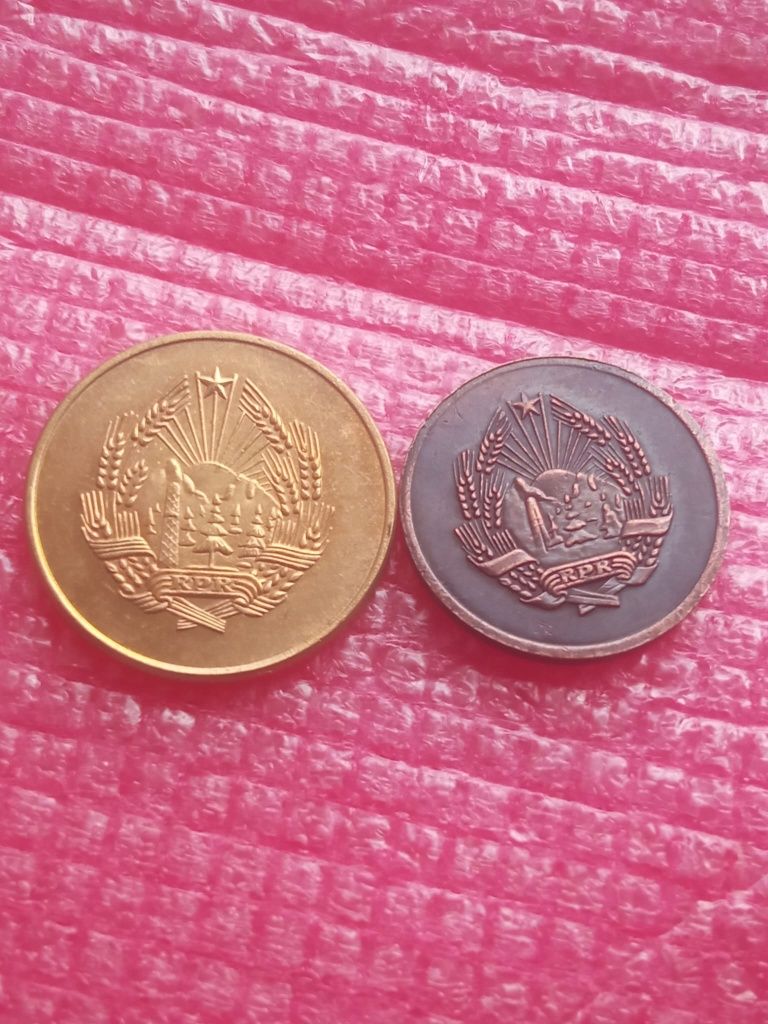 3 bani 1954 și 5 bani 1958