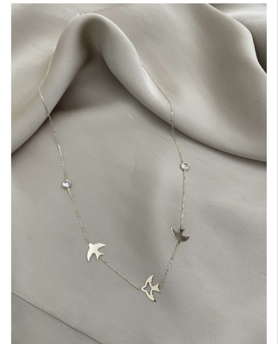 Колье Ласточки Золото