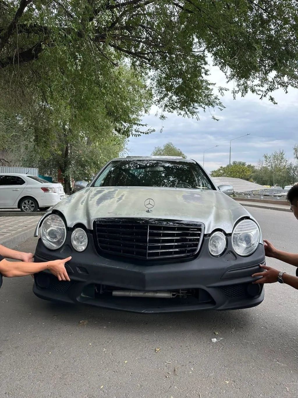 W211 Бампер перед,зад,пороги,губа,диффузор,спойлер