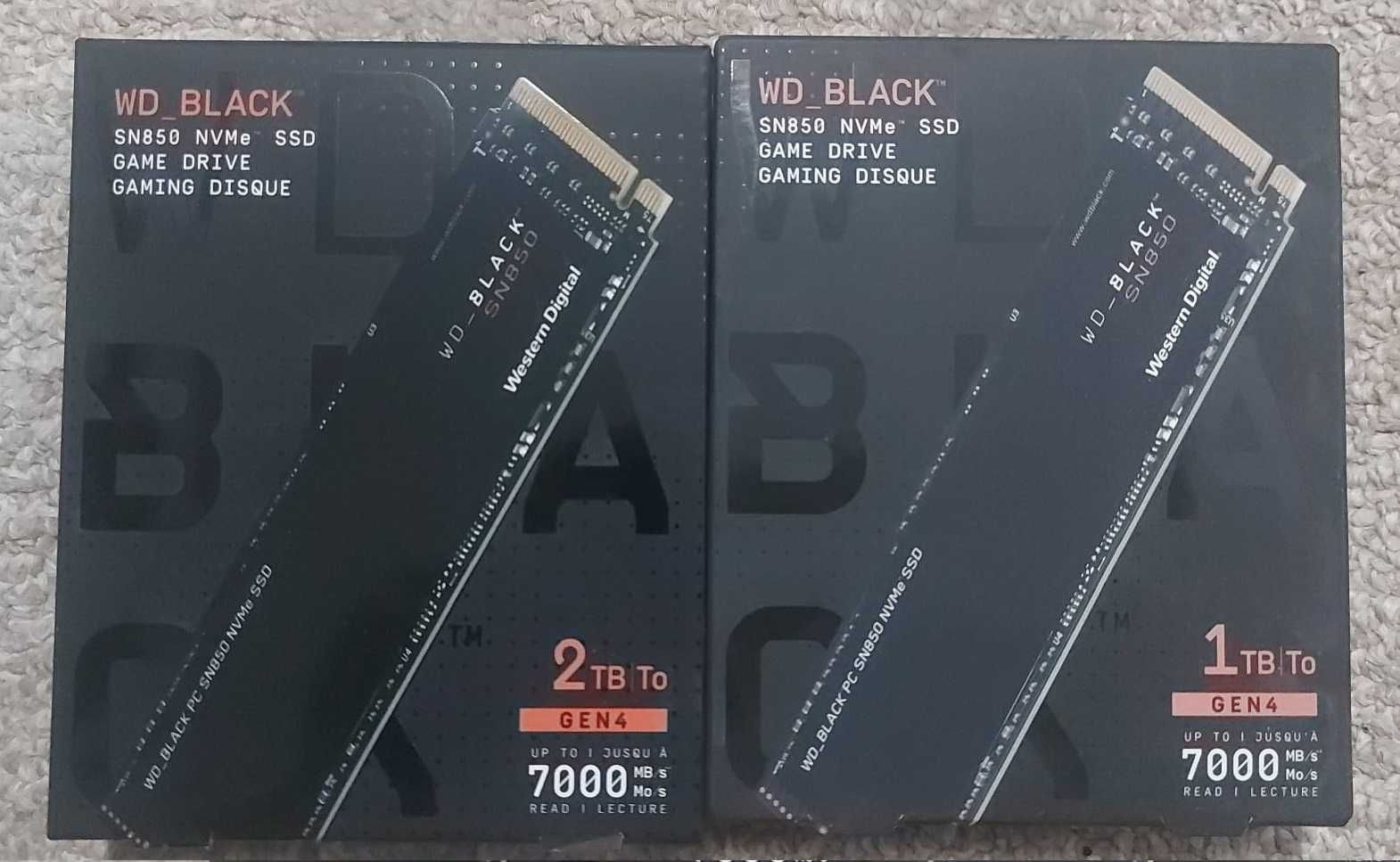 Solid State Drive (SSD) WD Black SN850, 1TB, NVMe, 7000mb , sau 2 tb