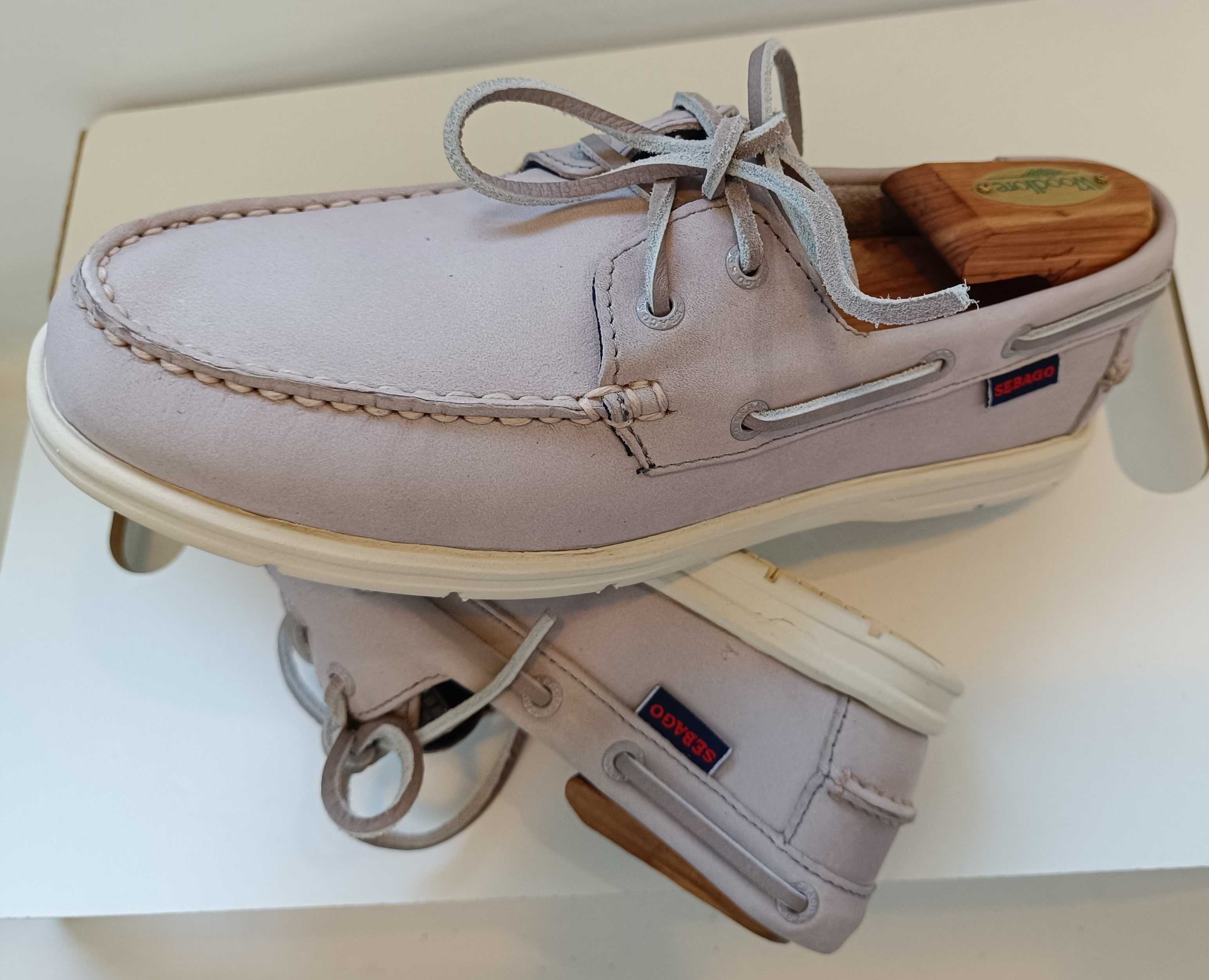 Pantofi mocasni boat 39.5 40 ppremium SEBAGO NOI piele naturala moale