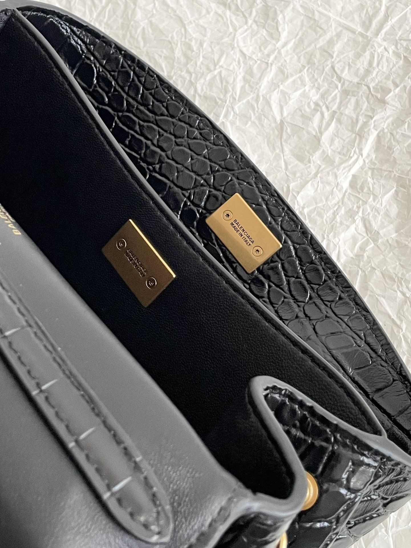 Geanta Balenciaga Rodeo 23cm croco, Premium