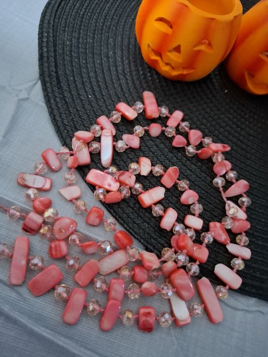 Colier perle baroc lungime 90 cm la dublu