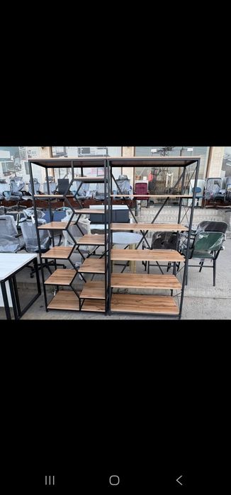 Стеллаж лофт дизайнда, ҳамёнбоп, бежирим,  қулай,  сифатли, ҳаммага би