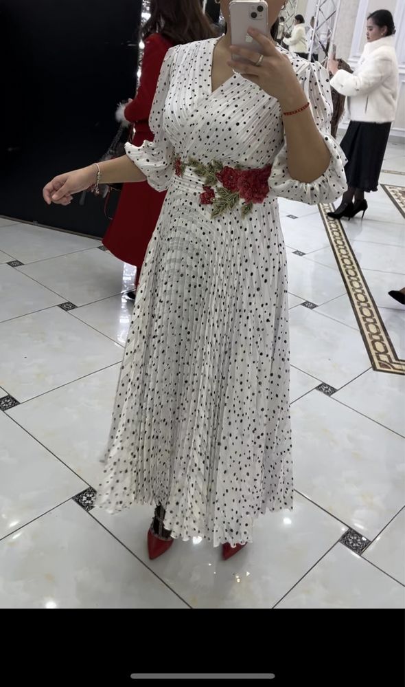 Платье шифон атлас