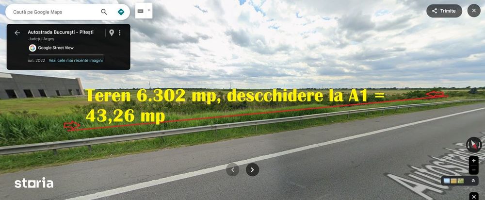 Vânzare Teren - Oportunitate Excepționala - Lângă Autostrada  A1 !