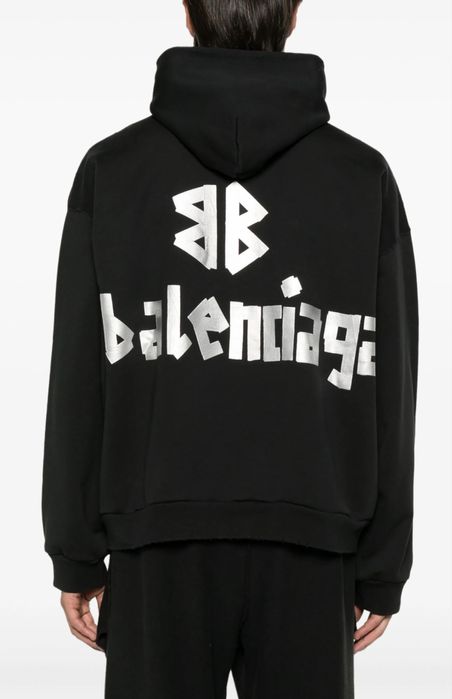 Hanorac Balenciaga Black Silver Premium