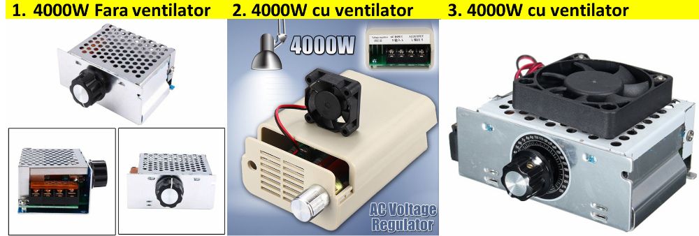 Variator tensiune regulator turatie pentru motor 4000w