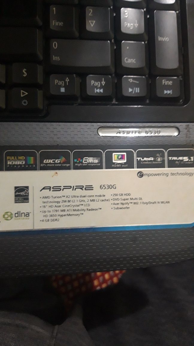 Laptop Accer Aspire 6530