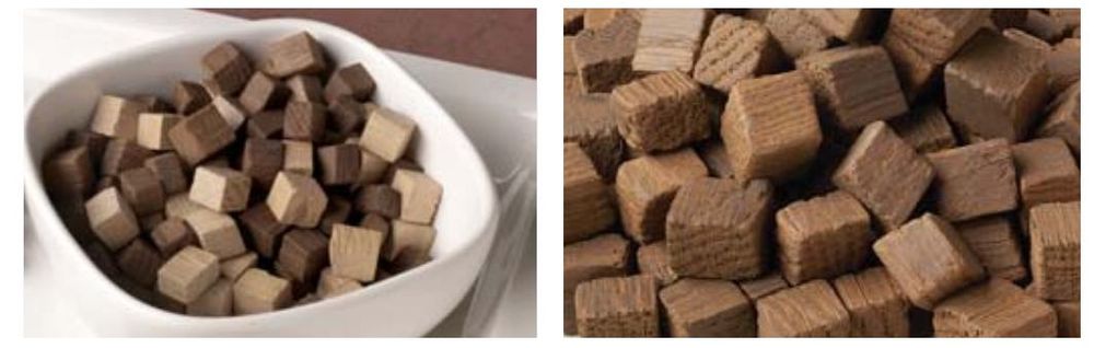 Опреснителни за бъчви, дъбови кубчета