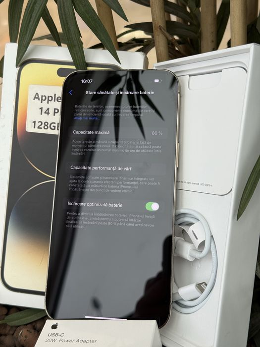 iPhone 14 PRO MAX Gold-128GB-Neverlocked-Accesorii Originale