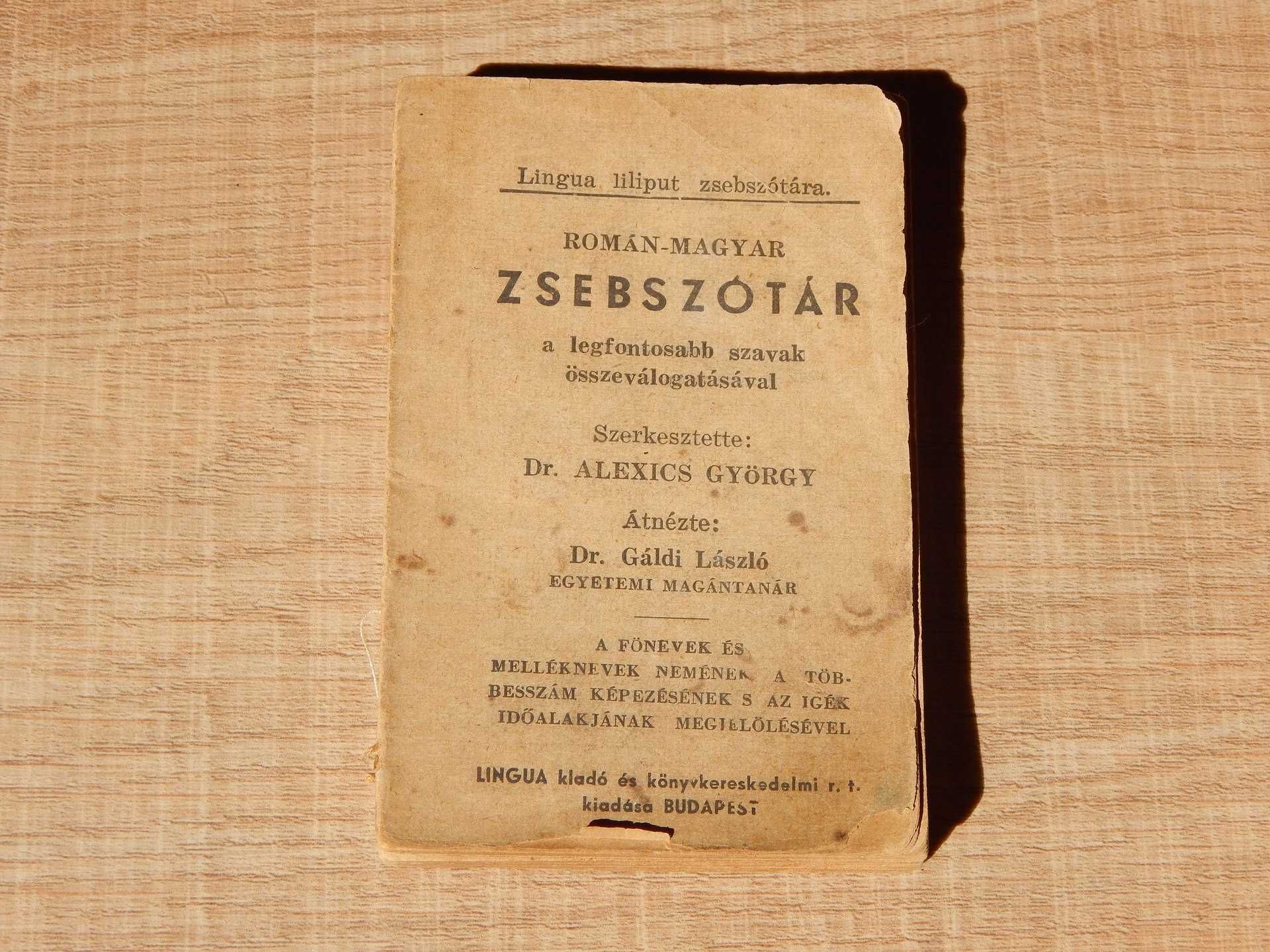 Dictionar roman maghiar de buzunar Alexics Gyorgy vechi